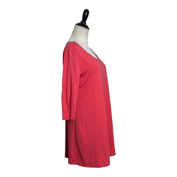 PureJill reddish pink 3/4 sleeves tunic top size small Tall - Picture 12 of 12